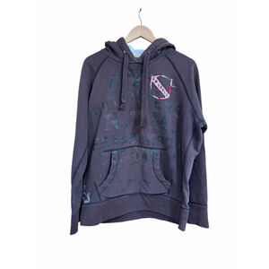 VTG American Eagle Hoodie Distressed Graphic Brown Pullover Classic Fit L